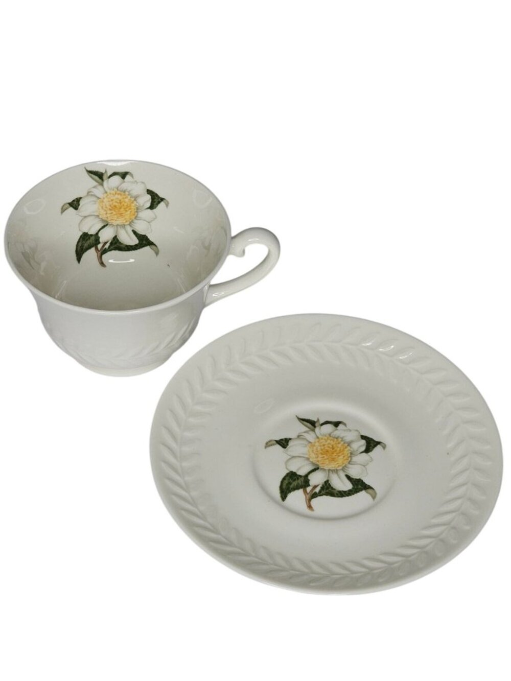 Vintage New York Regents Park Daisy Teacup + Saucer Set 6oz Theodore Haviland